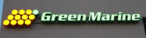 1183 Green Marine valgusreklaamtahed Green Marine valgusreklaamtähed