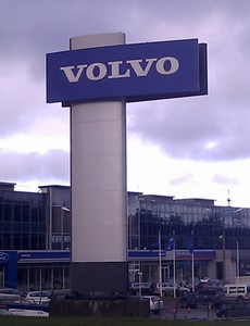 2221 Volvo reklaampustak Volvo reklaampüstak