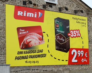 3057 Rimi kaardi reklaam Rimi kaardi reklaam