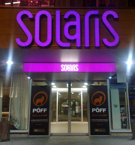 344 Solaris keskuse valgusreklaamtahed Solaris keskuse valgusreklaamtähed