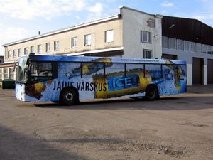 3721 Saku Ice reklaambuss Parnus Saku Ice reklaambuss Pärnus