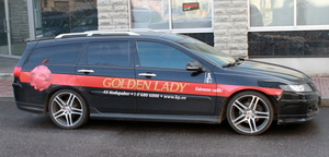 810 Golden Lady autokleebis Golden Lady autokleebis